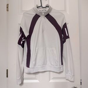 VS pink quarter zip